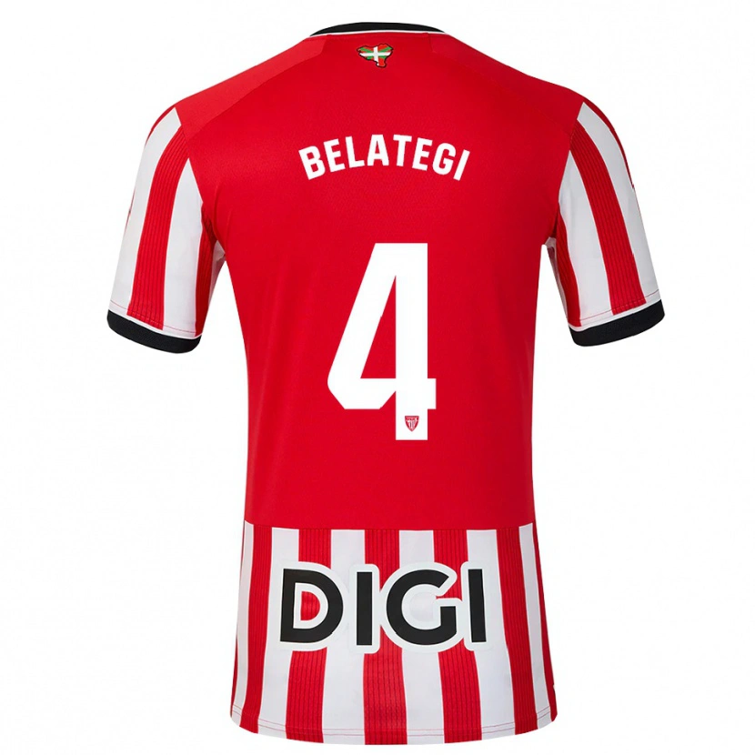 Danxen Damen Danel Belategi #4 Rot Schwarz Weiß Heimtrikot Trikot 2026/27 T-Shirt
