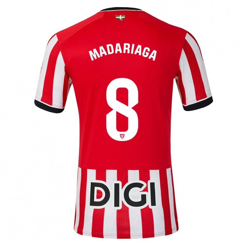 Danxen Damen Joan Madariaga #8 Rot Schwarz Weiß Heimtrikot Trikot 2026/27 T-Shirt