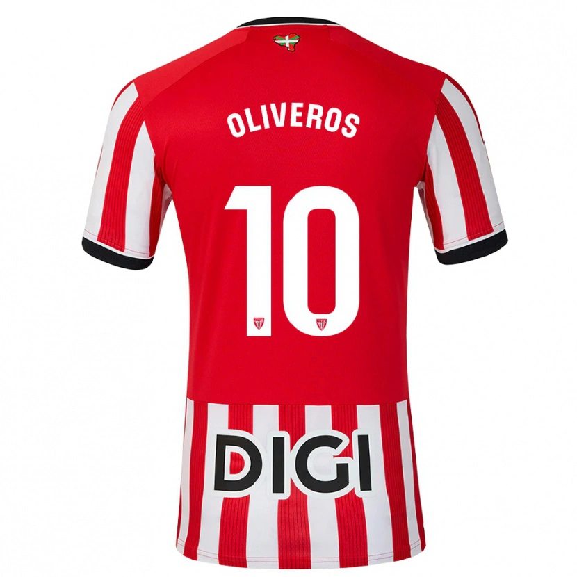 Danxen Damen Aimar Oliveros #10 Rot Schwarz Weiß Heimtrikot Trikot 2026/27 T-Shirt