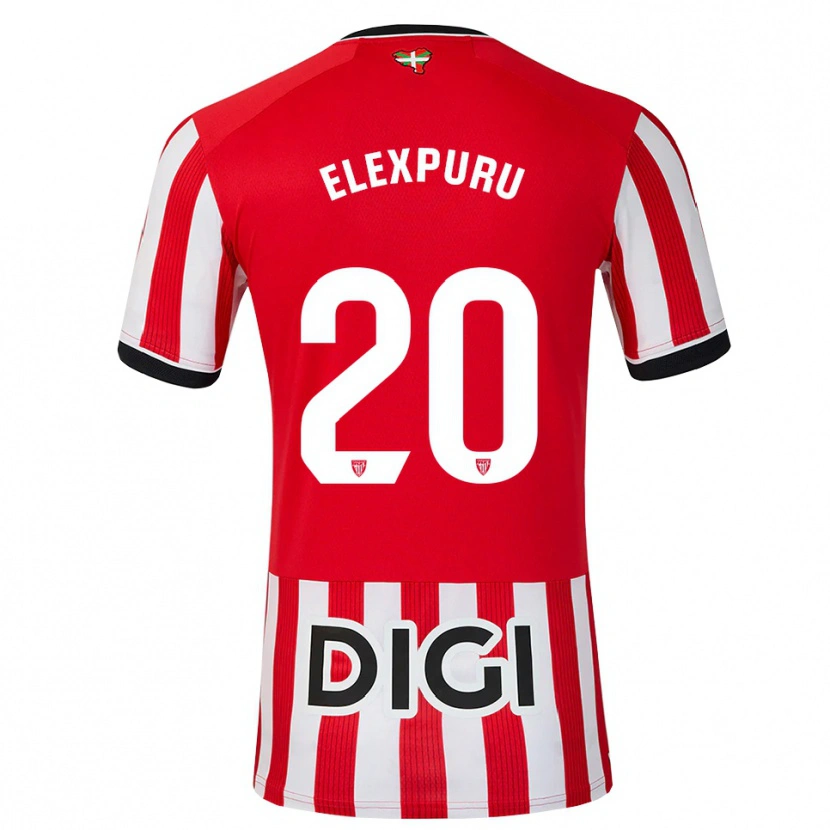 Danxen Damen Ane Elexpuru Añorga #20 Rot Schwarz Weiß Heimtrikot Trikot 2026/27 T-Shirt
