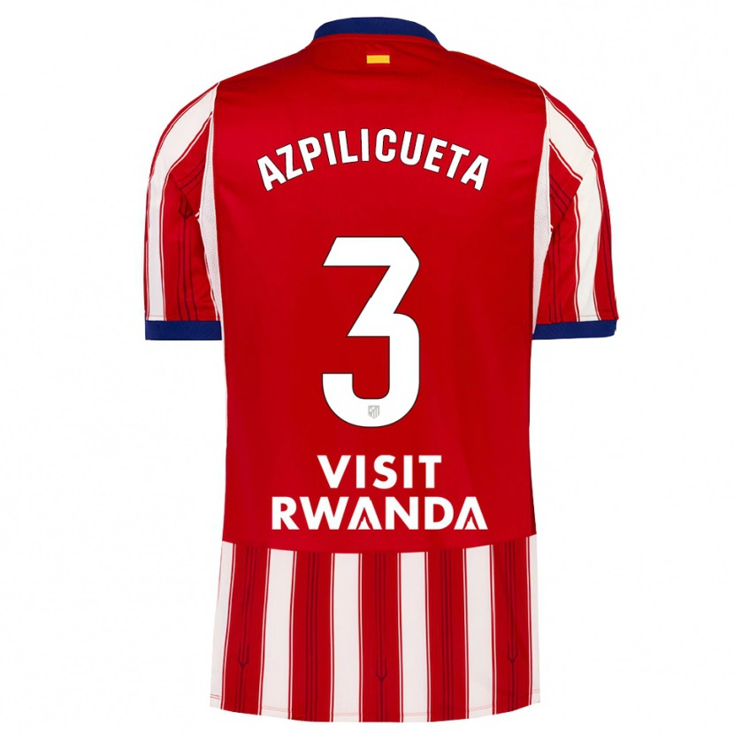 Danxen Damen César Azpilicueta #3 Königsblau Rot Weiß Heimtrikot Trikot 2026/27 T-Shirt