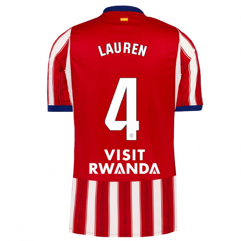 Danxen Damen Lauren Eduarda Leal Costa #4 Königsblau Rot Weiß Heimtrikot Trikot 2026/27 T-Shirt