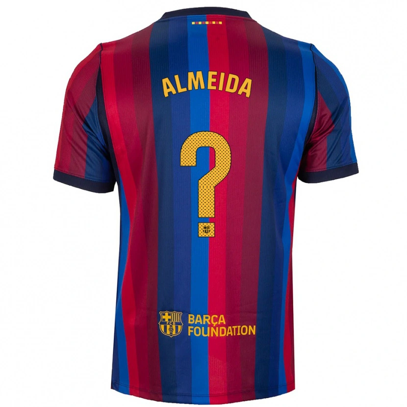 Danxen Damen Diego Almeida #0 Königsblau Rot Gelb Heimtrikot Trikot 2026/27 T-Shirt
