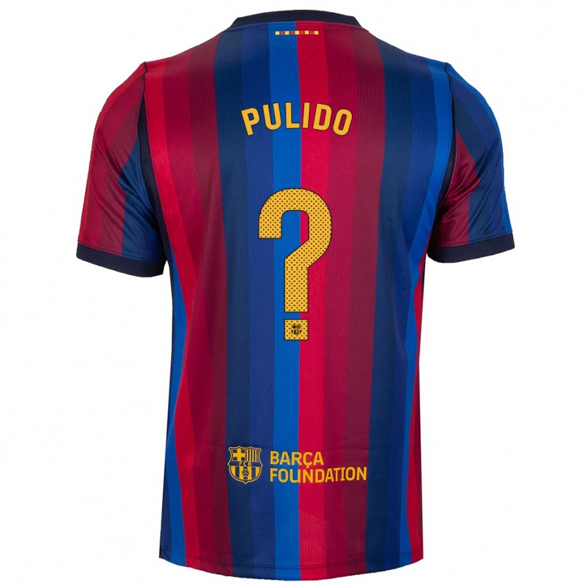 Danxen Damen Ricard Pulido #0 Königsblau Rot Gelb Heimtrikot Trikot 2026/27 T-Shirt