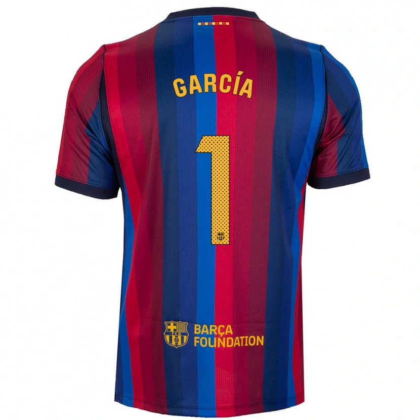 Danxen Damen Joan García #1 Königsblau Rot Gelb Heimtrikot Trikot 2026/27 T-Shirt