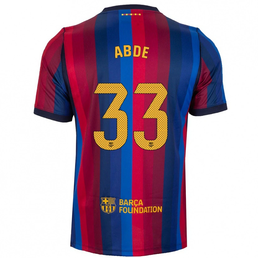 Danxen Damen Ez Abde #33 Königsblau Rot Gelb Heimtrikot Trikot 2026/27 T-Shirt
