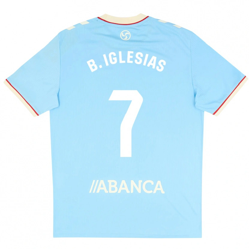 Danxen Damen Borja Iglesias #7 Himmelblau Weiß Rot Heimtrikot Trikot 2026/27 T-Shirt
