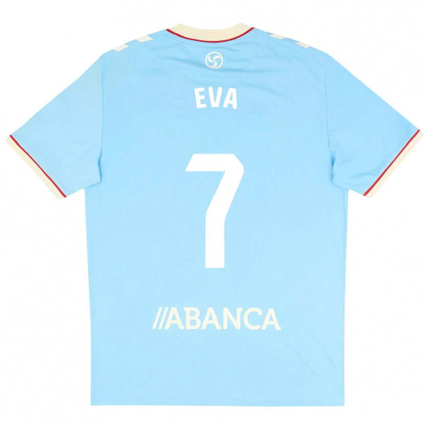 Danxen Damen Eva López #7 Himmelblau Weiß Rot Heimtrikot Trikot 2026/27 T-Shirt