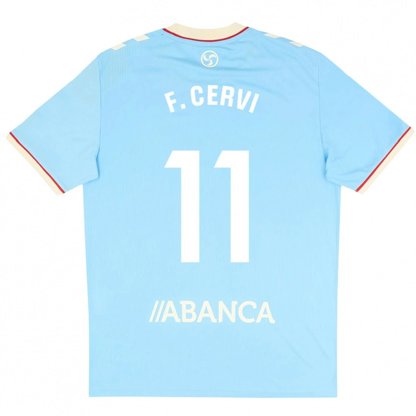 Danxen Damen Franco Cervi #11 Himmelblau Weiß Rot Heimtrikot Trikot 2026/27 T-Shirt