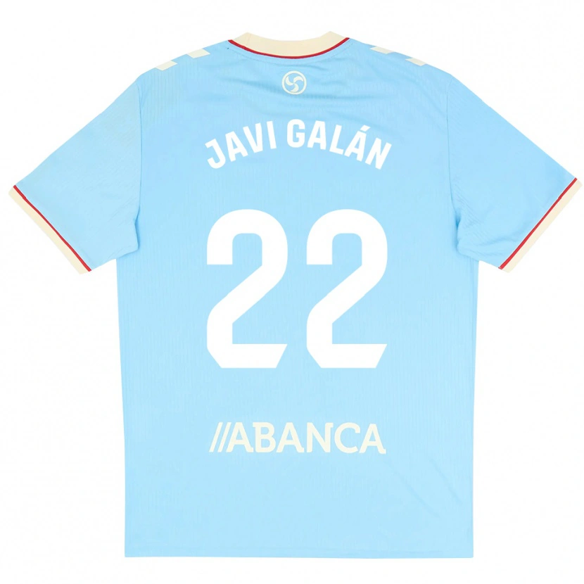 Danxen Damen Javi Galán #22 Himmelblau Weiß Rot Heimtrikot Trikot 2026/27 T-Shirt