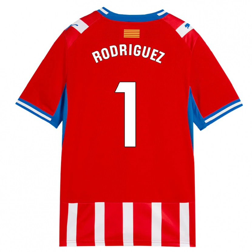 Danxen Damen Maria Rodríguez #1 Rot Weiß Himmelblau Heimtrikot Trikot 2026/27 T-Shirt