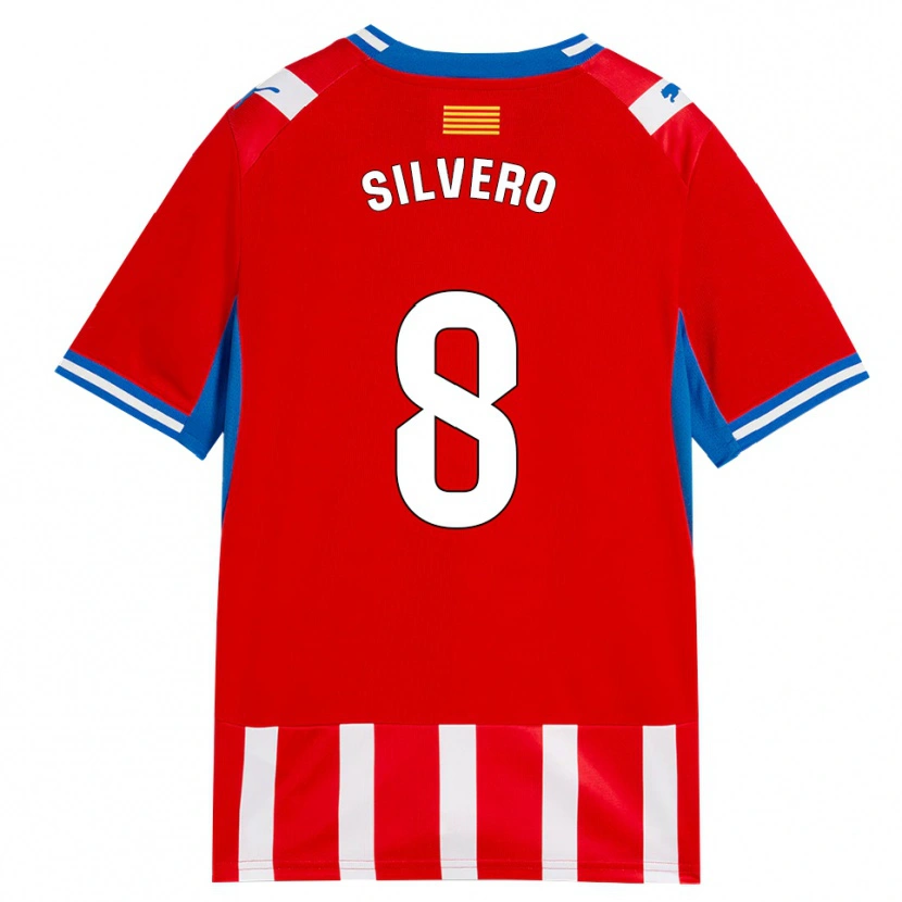 Danxen Damen Pol Silvero #8 Rot Weiß Himmelblau Heimtrikot Trikot 2026/27 T-Shirt