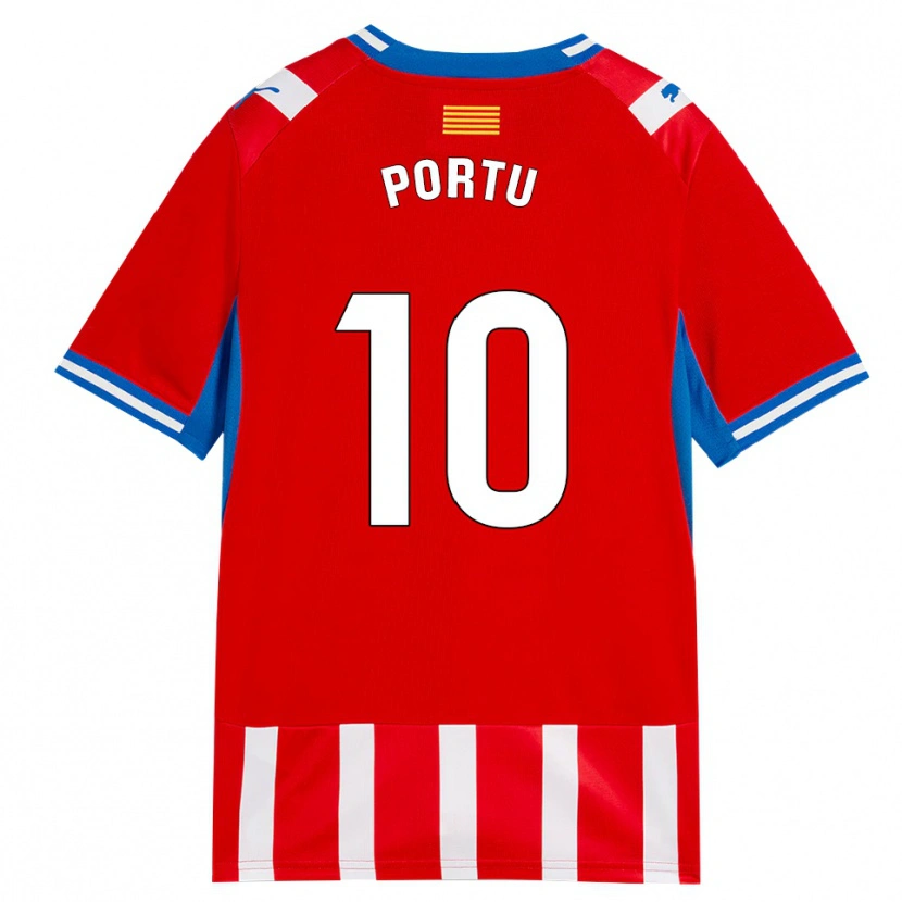 Danxen Damen Cristian Portugués Manzanera #10 Rot Weiß Himmelblau Heimtrikot Trikot 2026/27 T-Shirt