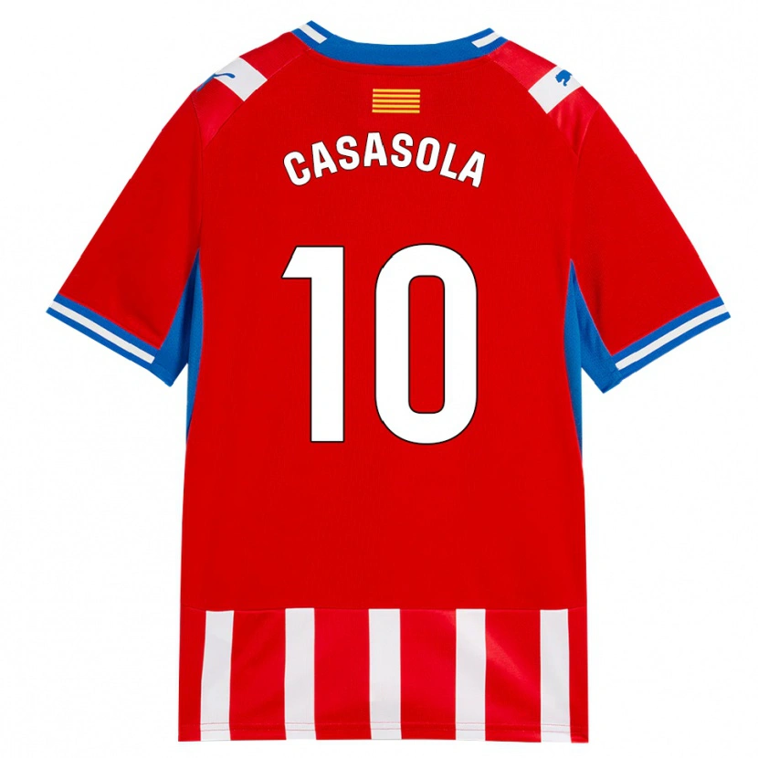 Danxen Damen Derek Casasola #10 Rot Weiß Himmelblau Heimtrikot Trikot 2026/27 T-Shirt