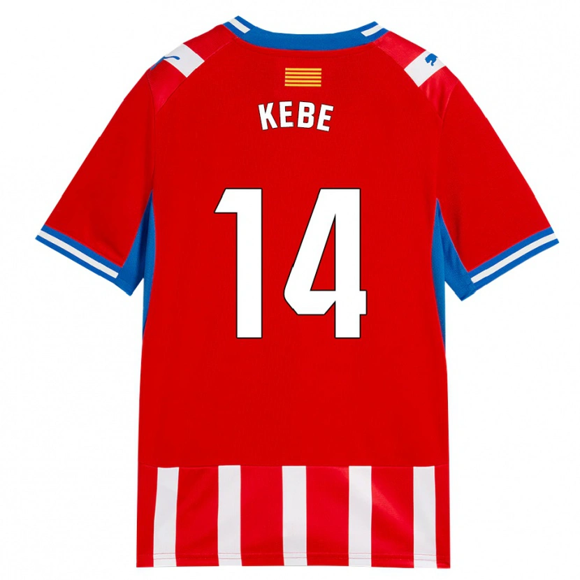 Danxen Damen Moussa Kébé #14 Rot Weiß Himmelblau Heimtrikot Trikot 2026/27 T-Shirt