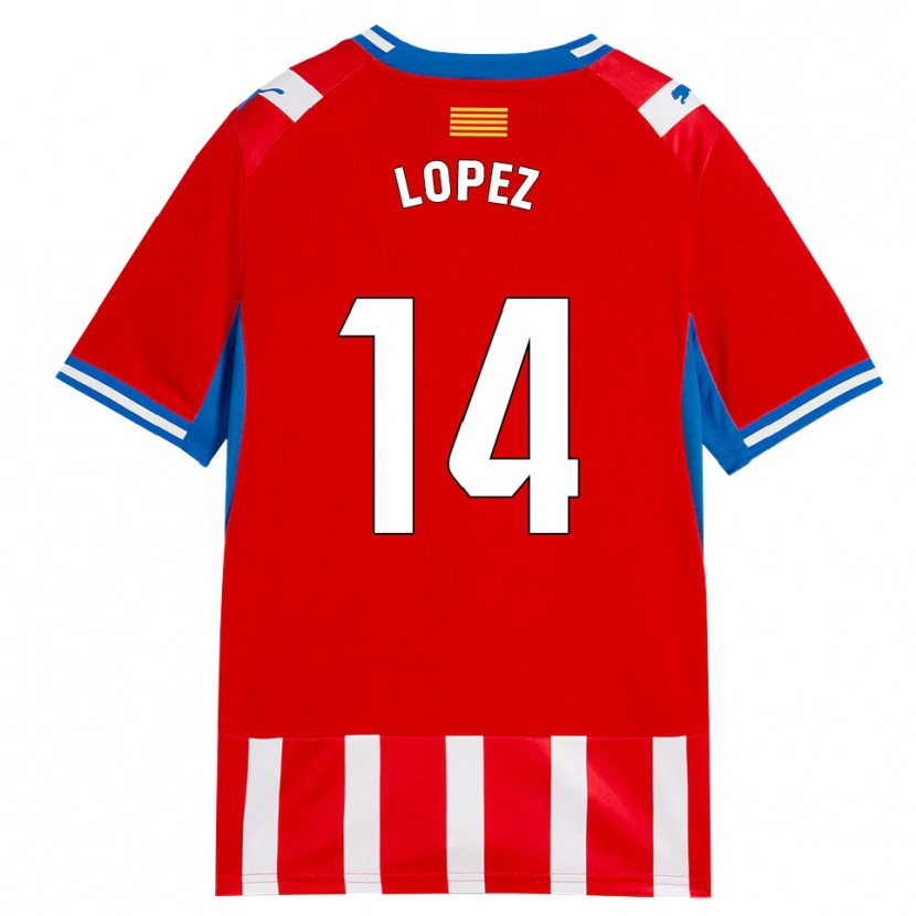 Danxen Damen Judith López #14 Rot Weiß Himmelblau Heimtrikot Trikot 2026/27 T-Shirt