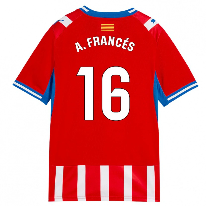 Danxen Damen Alejandro Francés #16 Rot Weiß Himmelblau Heimtrikot Trikot 2026/27 T-Shirt