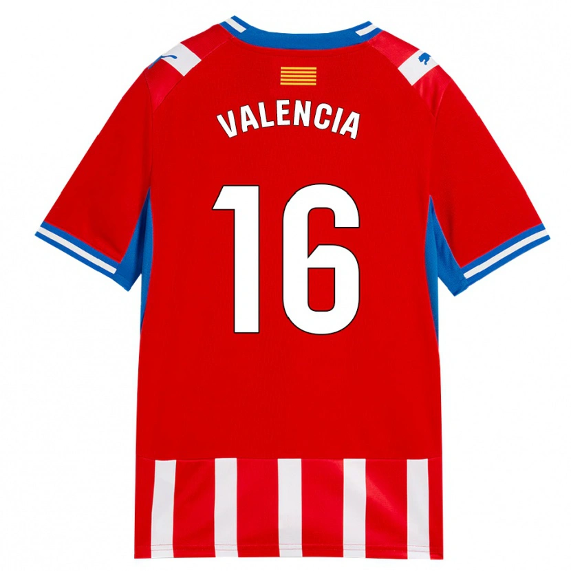 Danxen Damen Carla Valencia #16 Rot Weiß Himmelblau Heimtrikot Trikot 2026/27 T-Shirt