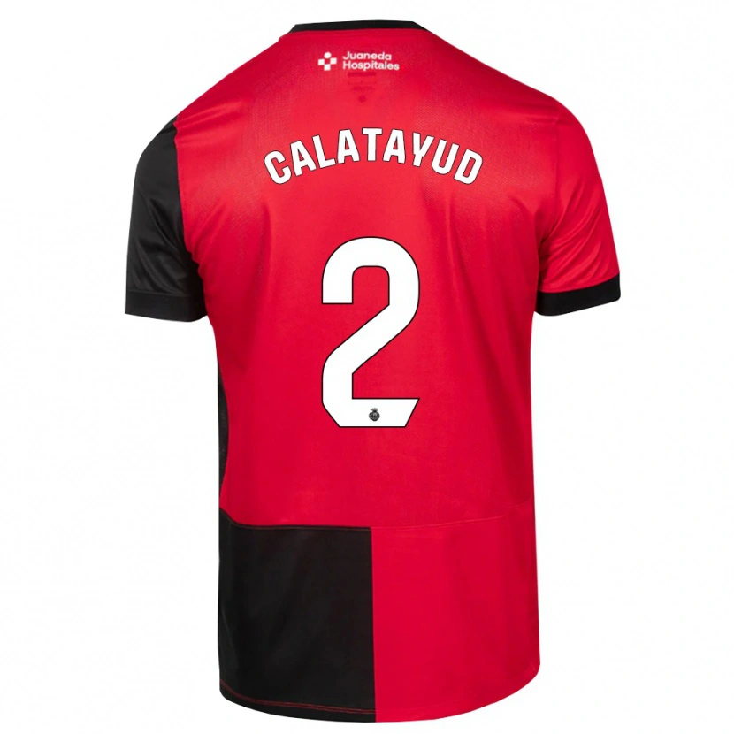Danxen Damen Miguel Calatayud #2 Schwarz Rot Weiß Heimtrikot Trikot 2026/27 T-Shirt