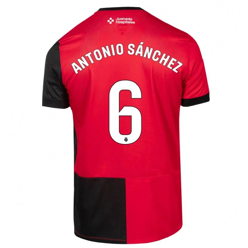 Danxen Damen Antonio Sánchez #6 Schwarz Rot Weiß Heimtrikot Trikot 2026/27 T-Shirt