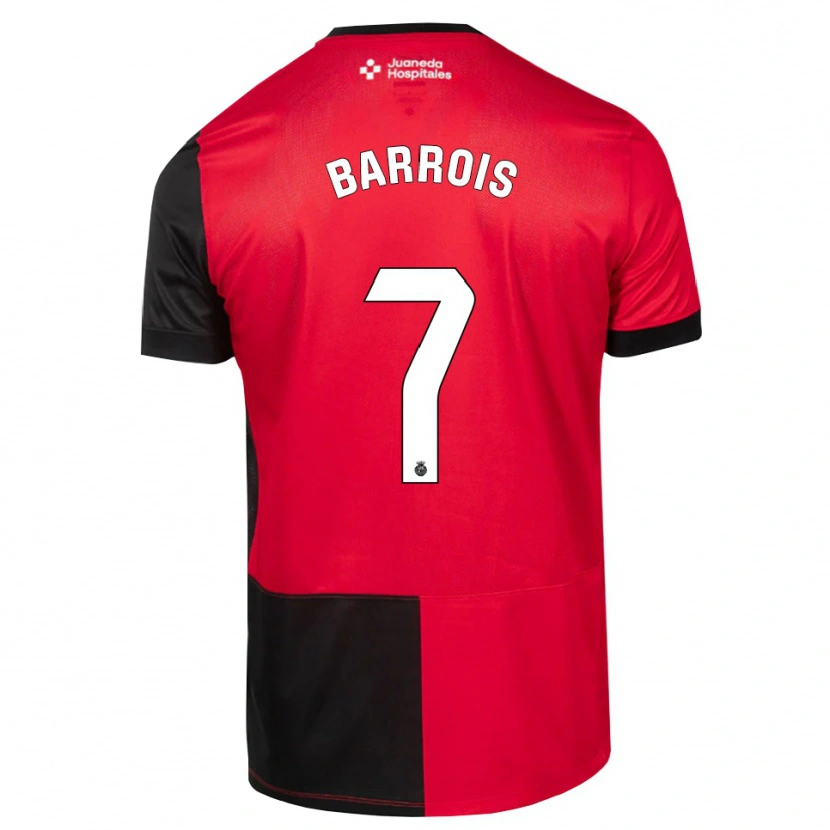 Danxen Damen Eliott Barrois #7 Schwarz Rot Weiß Heimtrikot Trikot 2026/27 T-Shirt