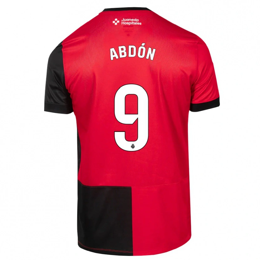 Danxen Damen Abdón Prats #9 Schwarz Rot Weiß Heimtrikot Trikot 2026/27 T-Shirt