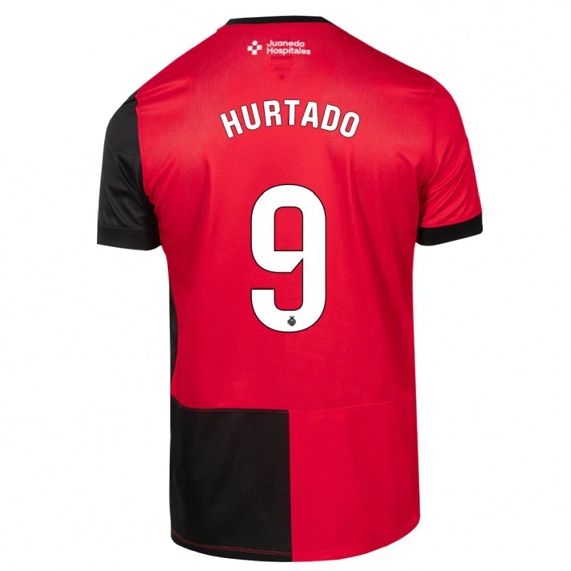 Danxen Damen Wilber Hurtado #9 Schwarz Rot Weiß Heimtrikot Trikot 2026/27 T-Shirt