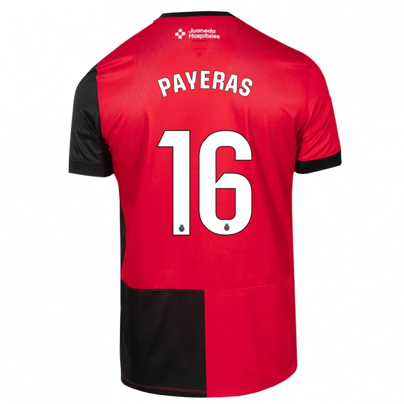 Danxen Damen Martí Payeras #16 Schwarz Rot Weiß Heimtrikot Trikot 2026/27 T-Shirt