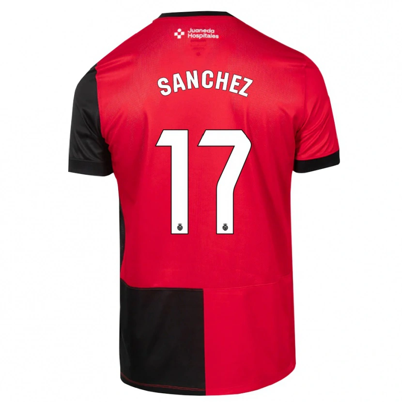 Danxen Damen Avelino Sánchez #17 Schwarz Rot Weiß Heimtrikot Trikot 2026/27 T-Shirt