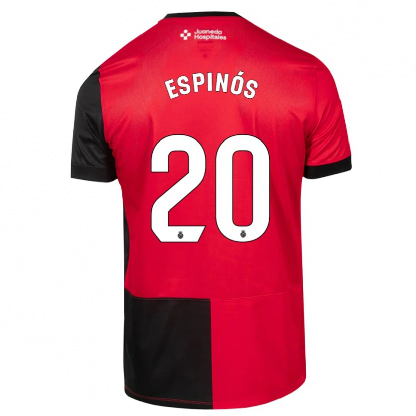 Danxen Damen Nico Espinós #20 Schwarz Rot Weiß Heimtrikot Trikot 2026/27 T-Shirt