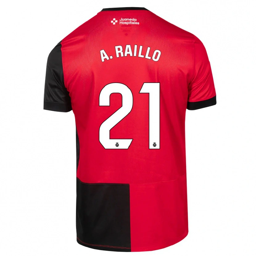 Danxen Damen Antonio Raíllo #21 Schwarz Rot Weiß Heimtrikot Trikot 2026/27 T-Shirt