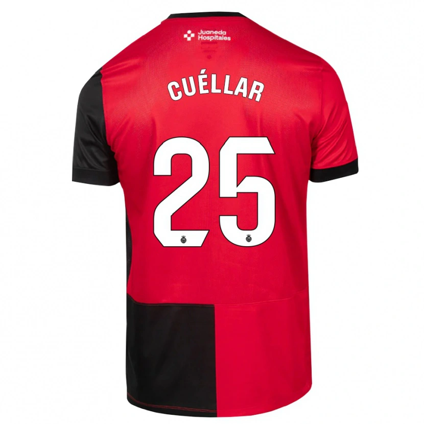 Danxen Damen Iván Cuéllar #25 Schwarz Rot Weiß Heimtrikot Trikot 2026/27 T-Shirt