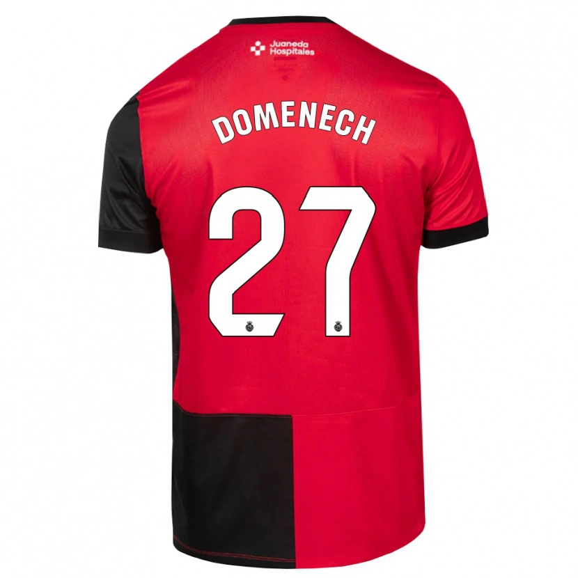 Danxen Damen Marc Domènech #27 Schwarz Rot Weiß Heimtrikot Trikot 2026/27 T-Shirt
