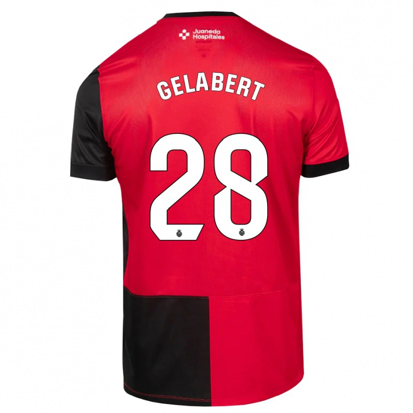 Danxen Damen Miquel Gelabert #28 Schwarz Rot Weiß Heimtrikot Trikot 2026/27 T-Shirt
