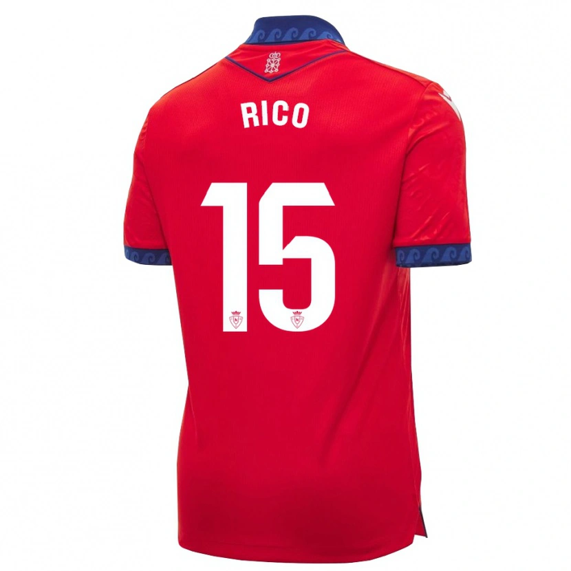 Danxen Damen Diego Rico #15 Rot Marineblau Weiß Heimtrikot Trikot 2026/27 T-Shirt