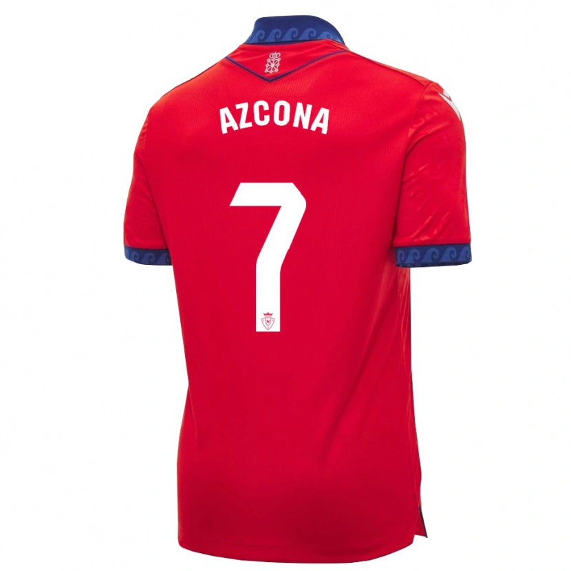 Danxen Damen Rubén Azcona #7 Rot Marineblau Weiß Heimtrikot Trikot 2026/27 T-Shirt