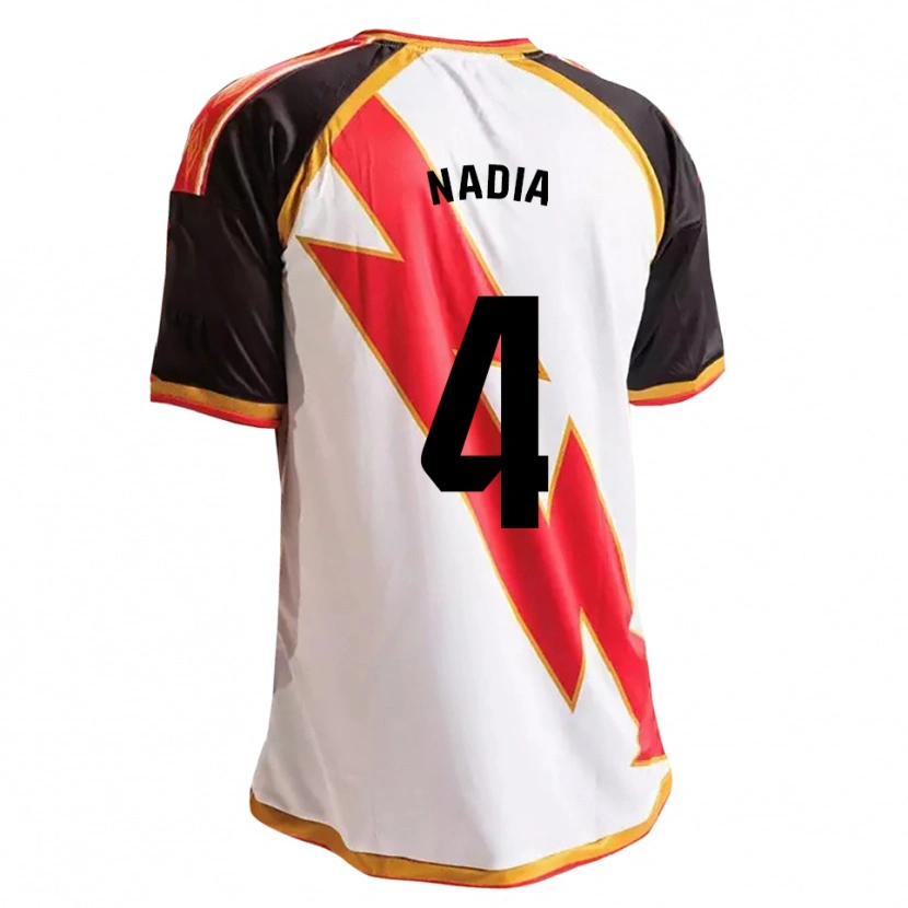 Danxen Damen Nadia Dopico Díaz #4 Schwarz Rot Weiß Gold Heimtrikot Trikot 2026/27 T-Shirt