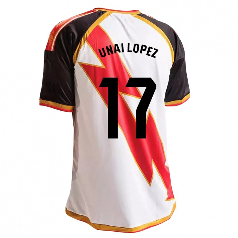 Danxen Damen Unai López #17 Schwarz Rot Weiß Gold Heimtrikot Trikot 2026/27 T-Shirt
