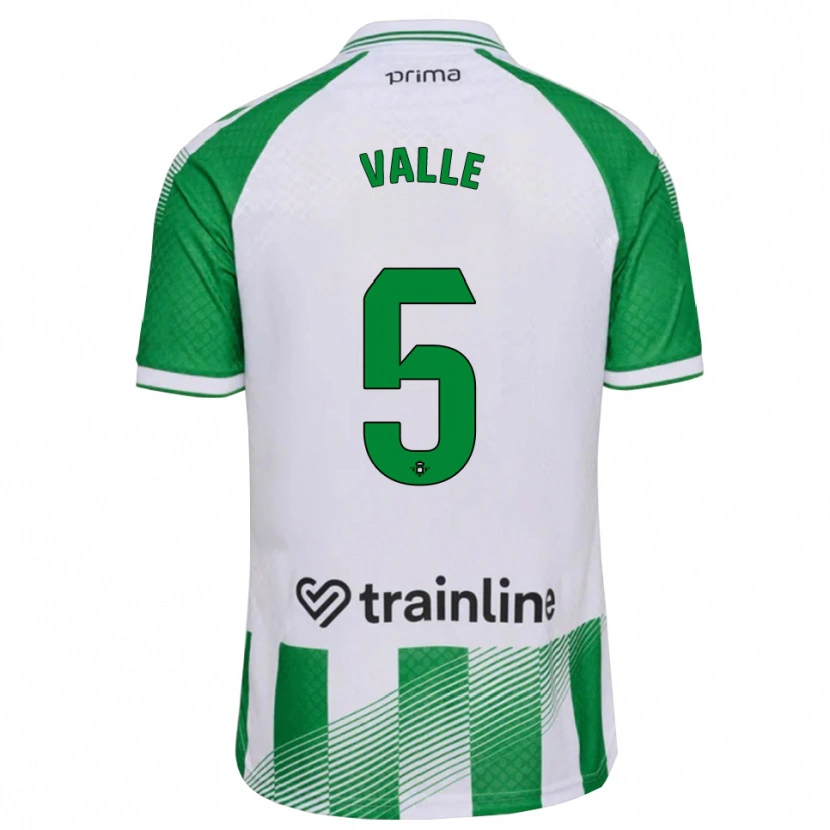Danxen Damen María Valle López #5 Hellgrün Schwarz Weiß Heimtrikot Trikot 2026/27 T-Shirt