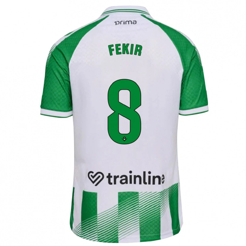 Danxen Damen Nabil Fekir #8 Hellgrün Schwarz Weiß Heimtrikot Trikot 2026/27 T-Shirt