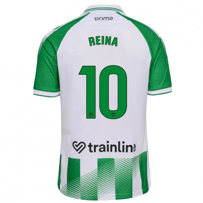 Danxen Damen Carlos Reina #10 Hellgrün Schwarz Weiß Heimtrikot Trikot 2026/27 T-Shirt