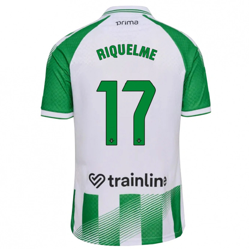 Danxen Damen Rodrigo Riquelme #17 Hellgrün Schwarz Weiß Heimtrikot Trikot 2026/27 T-Shirt
