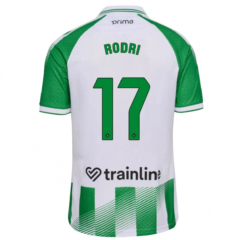 Danxen Damen Rodri Sanchez #17 Hellgrün Schwarz Weiß Heimtrikot Trikot 2026/27 T-Shirt