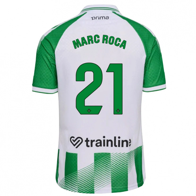 Danxen Damen Marc Roca #21 Hellgrün Schwarz Weiß Heimtrikot Trikot 2026/27 T-Shirt