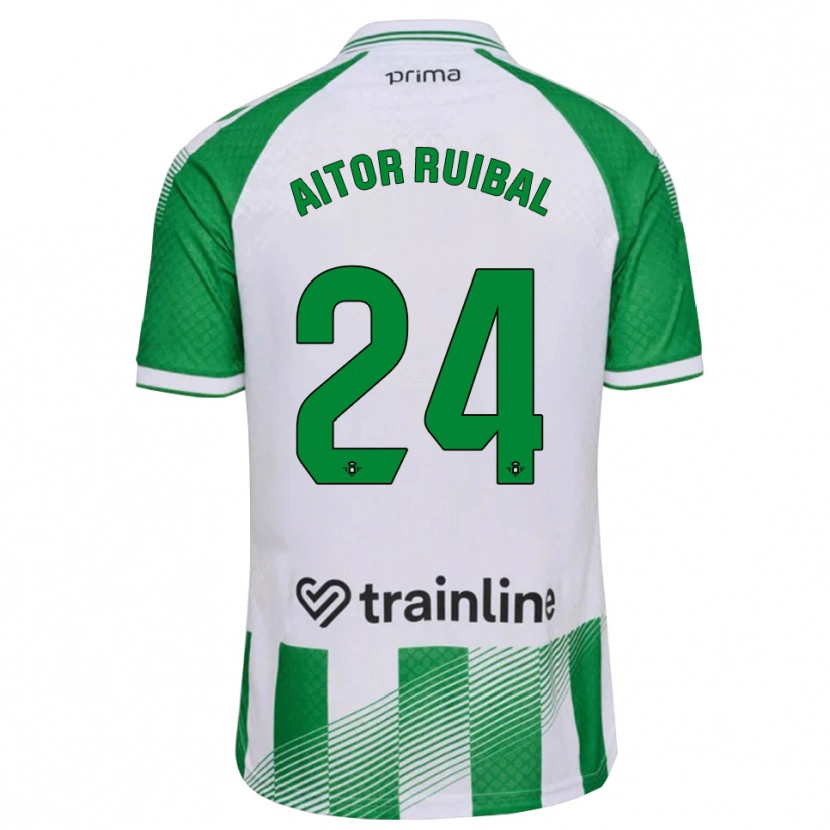 Danxen Damen Aitor Ruibal #24 Hellgrün Schwarz Weiß Heimtrikot Trikot 2026/27 T-Shirt