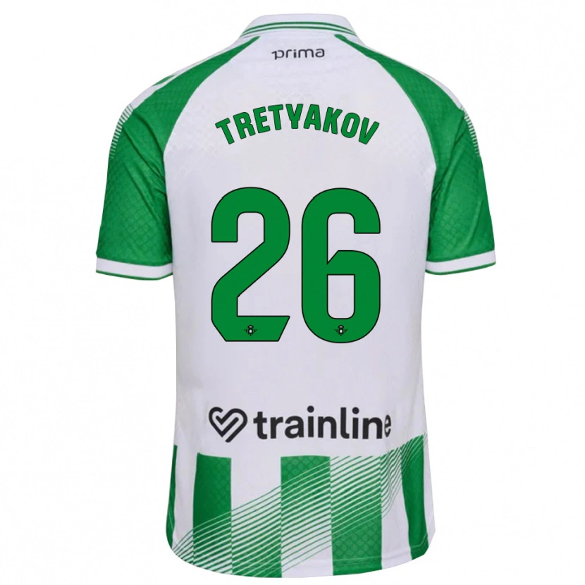 Danxen Damen Ivan Tretyakov #26 Hellgrün Schwarz Weiß Heimtrikot Trikot 2026/27 T-Shirt
