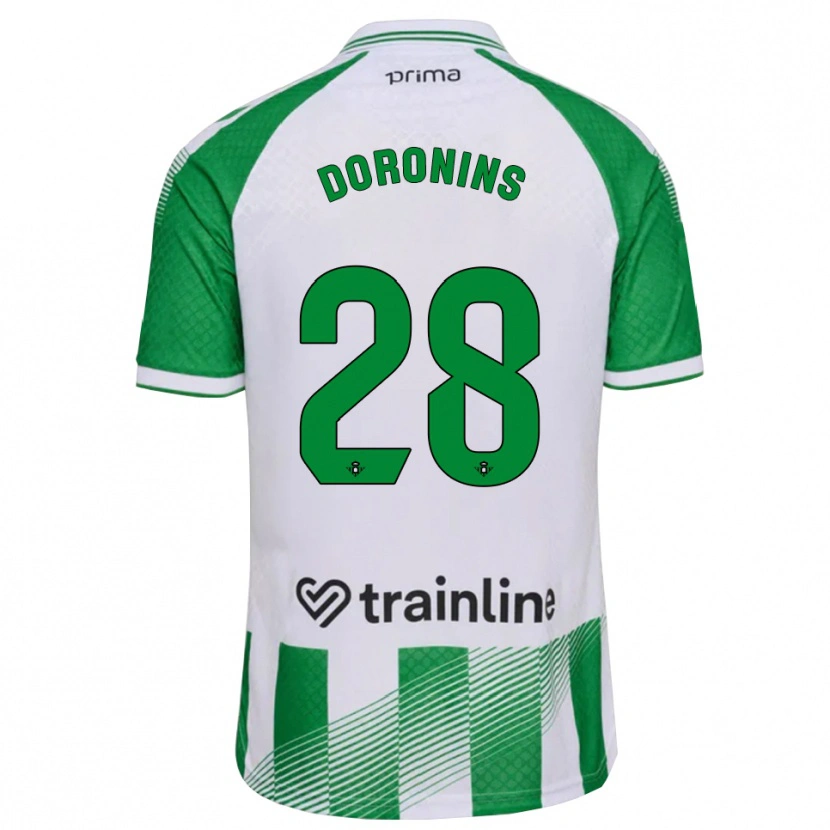 Danxen Damen Nikita Doronins #28 Hellgrün Schwarz Weiß Heimtrikot Trikot 2026/27 T-Shirt