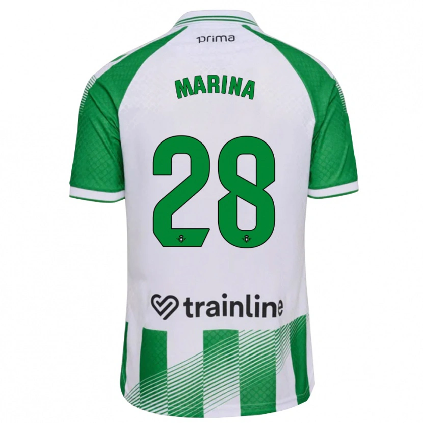 Danxen Damen Marina Sánchez #28 Hellgrün Schwarz Weiß Heimtrikot Trikot 2026/27 T-Shirt