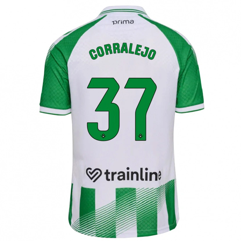 Danxen Damen Iván Corralejo #37 Hellgrün Schwarz Weiß Heimtrikot Trikot 2026/27 T-Shirt