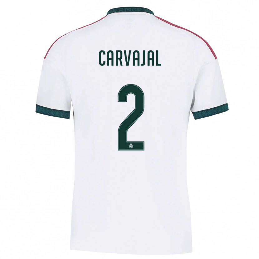 Danxen Damen Daniel Carvajal #2 Dunkelgrün Weiß Rot Heimtrikot Trikot 2026/27 T-Shirt